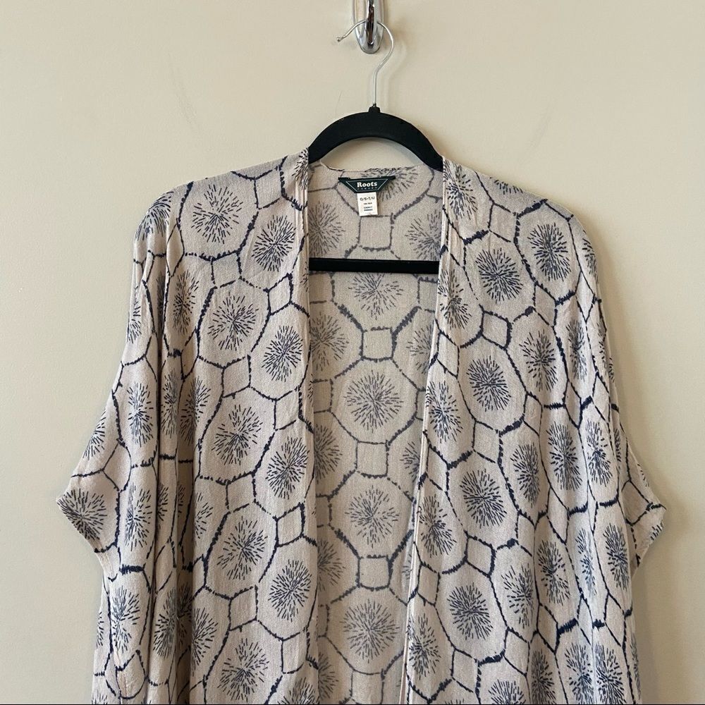 Roots-east Coast Wanderlust Fringe Lightweight Kimono (O/S) - Picture 7 of 10
